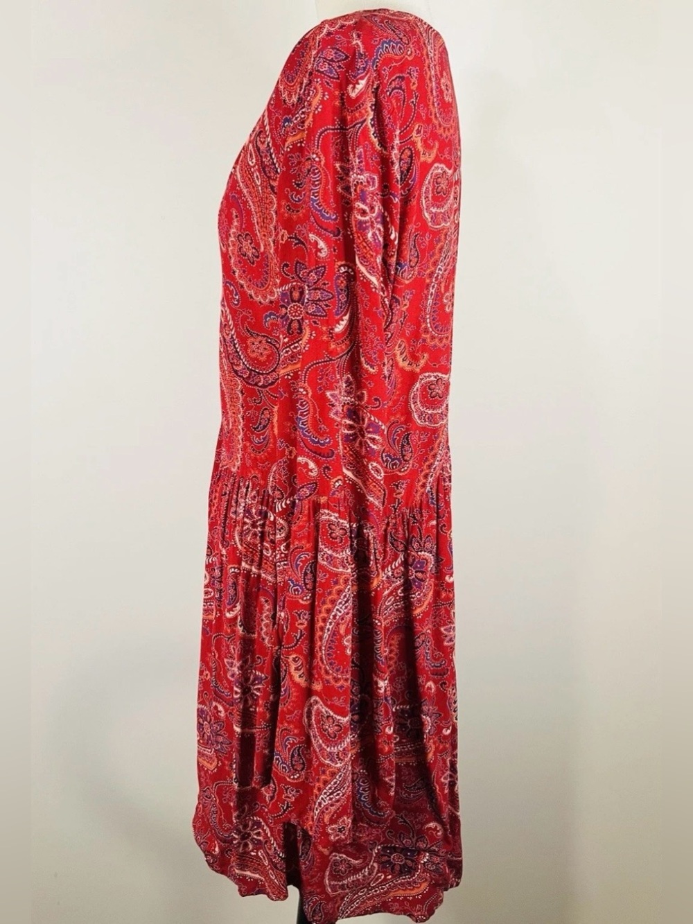 Tigerlily Mayfield Paisley Smock Dress Size Us 8 Au 12 Festival Boho Chic Flowy - Picture 6 of 10